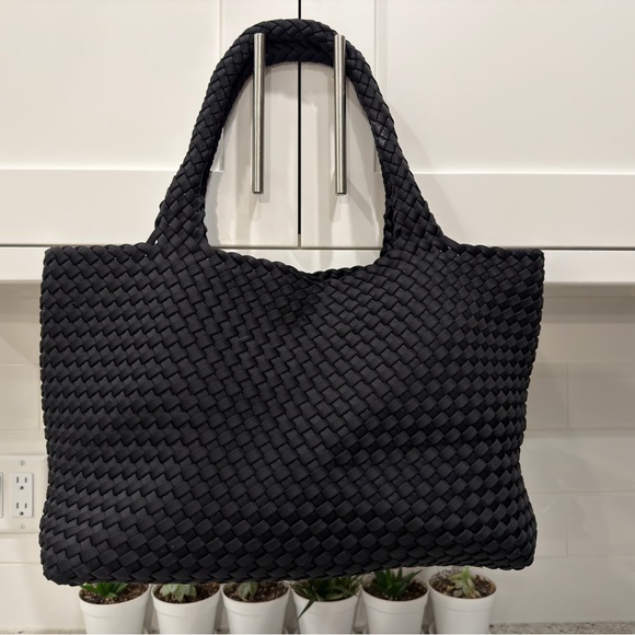 BCBGMaxAzria Black Braided Tote - Picture 2 of 11